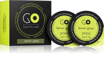 Millefiori GO Lemon Grass ambientador auto 2 un. recarga de substituição