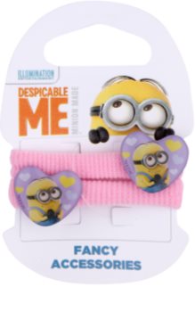 Minions Accessories Dave Elastice pentru par in forma de inima