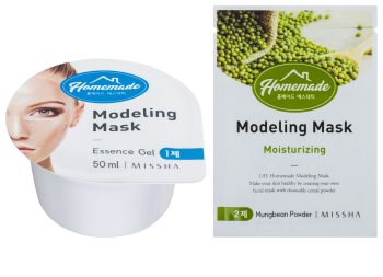 Missha Homemade Mungbean Powder modelační pleťová maska s hydratačním účinkem