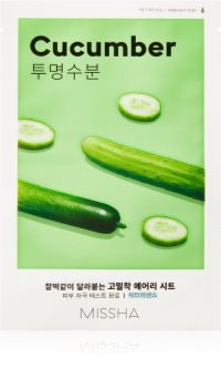 Missha Airy Fit Cucumber Moisturising and Revitalising Sheet Mask for Dry Skin