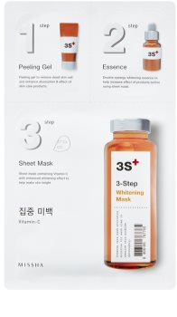 Missha 3-Step posvetlitvena maska v treh korakih