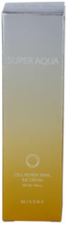 Missha Super Aqua Cell Renew Snail crema BB con extracto de baba de caracol