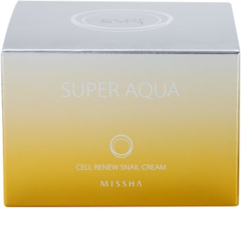 Missha Super Aqua Cell Renew Snail vyživující krém s hlemýždím extraktem