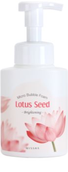 Missha Lotus Seed Brightening Cleansing Mousse with Microbubbles