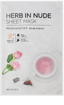 Missha Herb in Nude plátýnková maska s rozjasňujícím a hydratačním účinkem