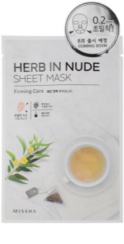 Missha Herb in Nude maska iz platna z učvrstitvenim učinkom