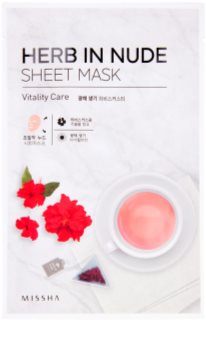 Missha Herb in Nude Máscara de tejido para iluminar y dar vitalidad a la piel