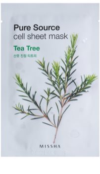 Missha Pure Source plátýnková maska s čisticím a osvěžujícím účinkem