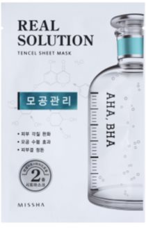 Missha Real Solution plátýnková maska pro zmenšení pórů