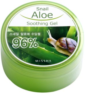 Missha Snail Aloe zklidňující a hydratační gel s aloe vera se šnečím extraktem