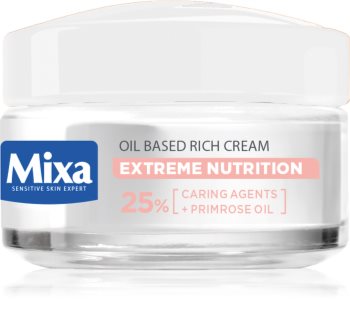 MIXA Extreme Nutrition bogata vlažilna krema s svetlinovim oljem