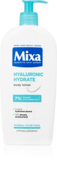 MIXA Hyalurogel intenzívne hydratačné telové mlieko pre suchú a citlivú pokožku