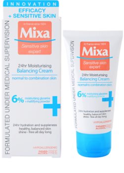 MIXA 24 HR Moisturising eine leichte ausgewogene und hydratisierende Creme für normale Haut und Mischhaut