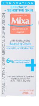 MIXA 24 HR Moisturising eine leichte ausgewogene und hydratisierende Creme für normale Haut und Mischhaut