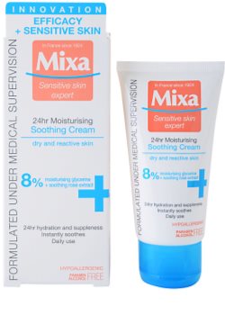 MIXA 24 HR Moisturising crema hidratante y calmante para pieles sensibles e intolerantes