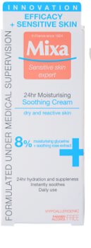 MIXA 24 HR Moisturising crema hidratante y calmante para pieles sensibles e intolerantes