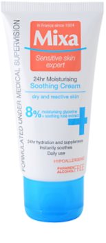 MIXA 24 HR Moisturising crema hidratante y calmante para pieles sensibles e intolerantes