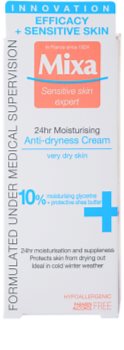 MIXA 24 HR Moisturising vlažilna in hranilna krema za zelo suho kožo