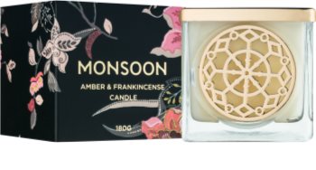 Monsoon Amber & Frakincense vonná svíčka 180 g