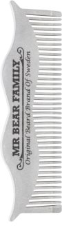 Mr Bear Family Grooming Tools Moustache Steel Comb