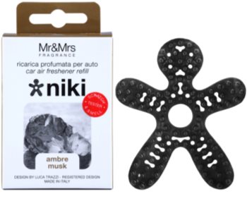 Mr & Mrs Fragrance Niki Ambre Musc parfum pentru masina Refil