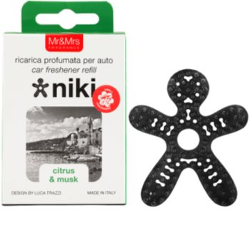 Mr & Mrs Fragrance Niki Citrus & Musk Désodorisant voiture recharge