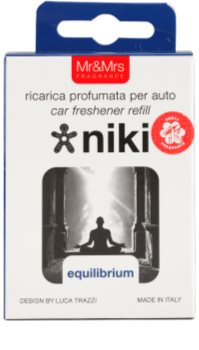 Mr & Mrs Fragrance Niki Equilibrium ambientador de coche para ventilación recarga de recambio (Equilibrium)