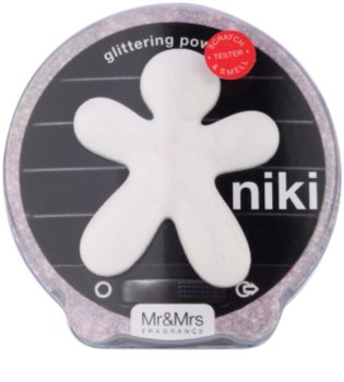 Mr & Mrs Fragrance Niki Glittering Powder vůně do auta plnitelná