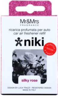 Mr & Mrs Fragrance Niki Silky Rose vôňa do auta náhradná náplň