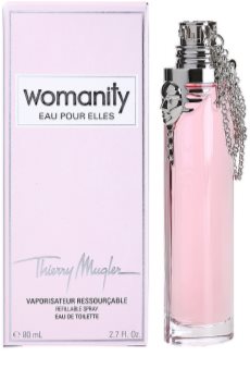 Mugler Womanity Eau pour Elles Eau de Toilette für Damen 80 ml Nachfüllbar