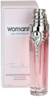 Mugler Womanity Eau pour Elles Eau de Toilette Damen 50 ml Nachfüllbar