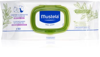 Mustela Bébé vlažni čistilni robčki za otroke z oljčnim oljem