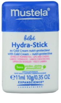 Mustela Bébé Hydra Stick sztyft ochronno-nawilżający dla dzieci