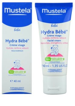 Mustela Bébé Hydra Bébé krem nawilżający do twarzy dla dzieci od urodzenia