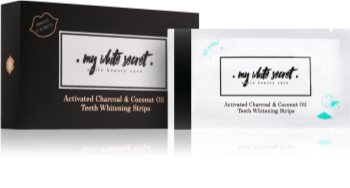 My White Secret Charcoal and Coconut Oil benzi pentru ablirea dintilor pentru dinti