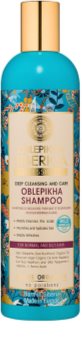 Natura Siberica Sea-Bucktorn shampoing nettoyant en profondeur pour cheveux normaux à gras
