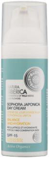 Natura Siberica Sophora Japonica ενυδατική κρέμα ημέρας για λιπαρές και μικτές επιδερμίδες SPF 15