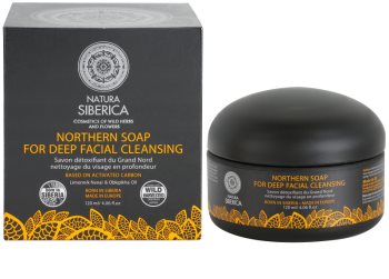 Natura Siberica Wild Herbs and Flowers detoxikační pleťové mýdlo pro hloubkové čištění
