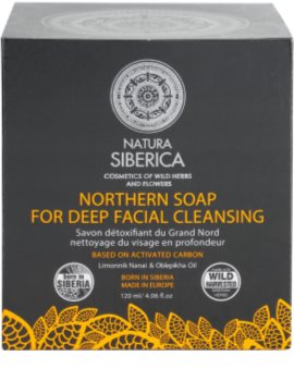 Natura Siberica Wild Herbs and Flowers detoxikační pleťové mýdlo pro hloubkové čištění