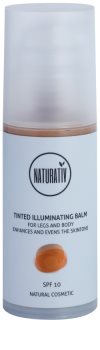 Naturativ Sun Care Sun Fun bálsamo tonificado iluminador para pés e corpo