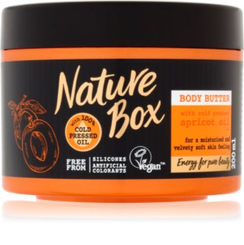 Nature Box Apricot intenzívne hydratačné telové maslo pre jemnú a hladkú pokožku