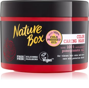Nature Box Pomegranate tápláló és hidratáló hajmaszk a szín védelméért