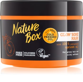 Nature Box Apricot maschera nutriente intensa per capelli brillanti e morbidi