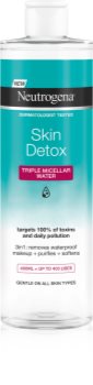 Neutrogena Skin Detox Micellar Cleansing Water for Waterproof Make-up