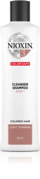 Nioxin System 3 shampoing purifiant pour cheveux clairsemés colorés