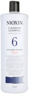Nioxin System 6 champô de limpeza para rarefação marcante de cabelo normal a forte, natural e quimicamente tratado
