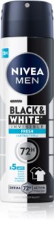 nivea black & white invisible fresh antyperspirant w sprayu 150 ml   