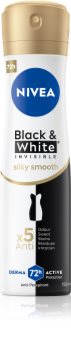 Nivea Invisible Black & White Silky Smooth spray anti-perspirant fara alcool