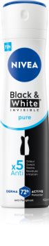Nivea Invisible Black & White Pure antiperspirant deodorant proti bílým a žlutým skvrnám