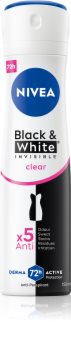 nivea black & white invisible clear antyperspirant w sprayu 150 ml    